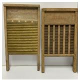 Wood and Metal Washboards, 24 In, 2-Pc Lot