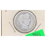 1915 Silver Barber Quarter