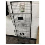 Three-Compartment Metal Hanging Rack