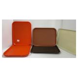 Six Plastic Cafeteria Trays