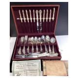 William A. Rogers Silver Overlaid Flatware Set wit