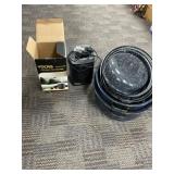 VOCRS Ceramic Fan Heater and Enamel Cookware Set