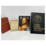 Four Books, Including National Geographic Atlas