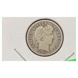 1911-D Silver Barber Dime