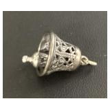 Sterling Silver Filigree Bell Charm