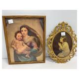 Two Framed Religious-Themed Prints