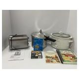 Kitchen Appliance and Cookbook Lot Featuring Toast