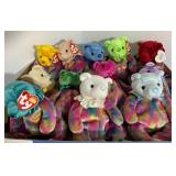 Ty Beanie Birthday Bears, Multicolor Pastel
