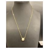 Steel 18-Inch Necklace with Pendant