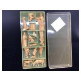 Vintage German Nativity Set with Molded Figures