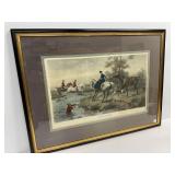 Hunt Scene Alfred Strutt Print 'Thanks Awfully', 3