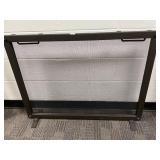 Metal Freestanding Fireplace Screen, 29x38