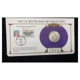 1891-O Silver Morgan Dollar w/ Stamps & Facts for