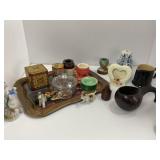 Newer Coca-Cola Tray with Mixed Decorative Items