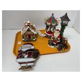 4-Piece Christmas Decor Set with Lights