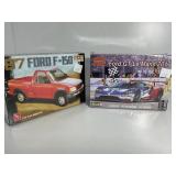 Two Plastic Model Kits: '97 Ford F-150 & 2017 Ford