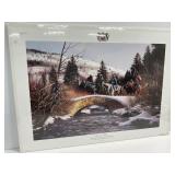 Lions in Winter Print by John Paul Strain, LE