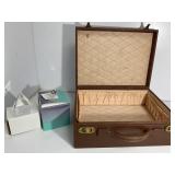 Brown Leatherette Case with Crystal and Porcelain