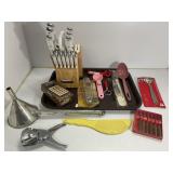 Kitchen Utensils and Knife Block Set