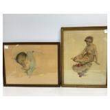 Framed Bessie Pease Gutmann Prints