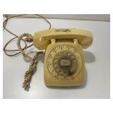 Rotary Dial Telephone in Beige Plastic Casing