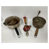 Two Food Mills and Hand-Operated Drill
