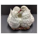 Ceramic Dove Flowerpot with Textured Wings