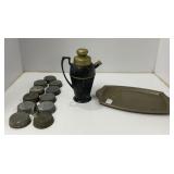 Metal Beverage Server, Tray, and BALL lids