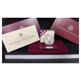 1988 Silver UNC Olympic Commemorative Dollar w/