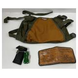 Cabela's Multi-Tool, Leather Wallet, and Hunting B