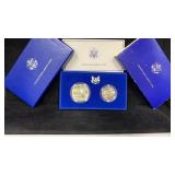 1986 (2) Coins Proof Liberty Commemorative Silver