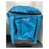 Blue Insulated Rolling Cooler Backpack