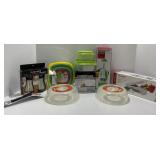 Kitchenware Set Including Choppers, Dishes, and To