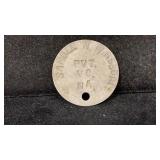 World War 1 Dog Tag, Local: Samuel W Winsboro,