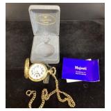 Majestron Pocket Watch with Chain and Case