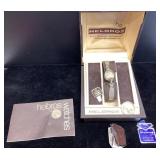 Helbros 1930s-1960s Wristwatch With Diamonds and R