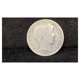 1899 Silver Barber Half Dollar