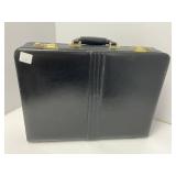 Black Leather Briefcase With Combination Locks