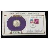 1879-O Silver Morgan Dollar w/ Stamps & Facts for