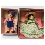 4 Madame Alexander Miniature Dolls with Dresses