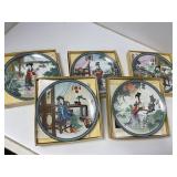 Five Chinese Decorative Porcelain Plates