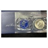 1972-S Silver UNC Eisenhower Dollar, Blue IKE