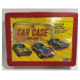 Red Vinyl 48-Car Case with Die-Cast Cars
