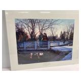 John Paul Strain Signed Print 'New Year's Wish'