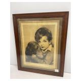 Framed Print 'Sympathy' by J. Knowles Hare