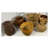 Woven Baskets and Bowl Collection