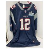 Patriots Super Bowl LIII Jersey, XXL, Brady #12