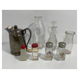 Group Lot of Glass and Metalware Items