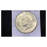 1974-S Silver UNC Eisenhower Dollar in 2x2