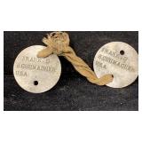 (2) World War 1 Dog Tag, Frank Schumacher,